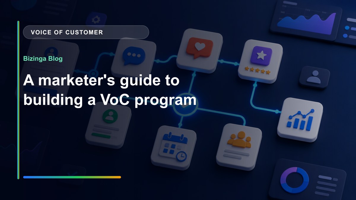 A marketer's guide to building a VoC program - Bizinga blog article image