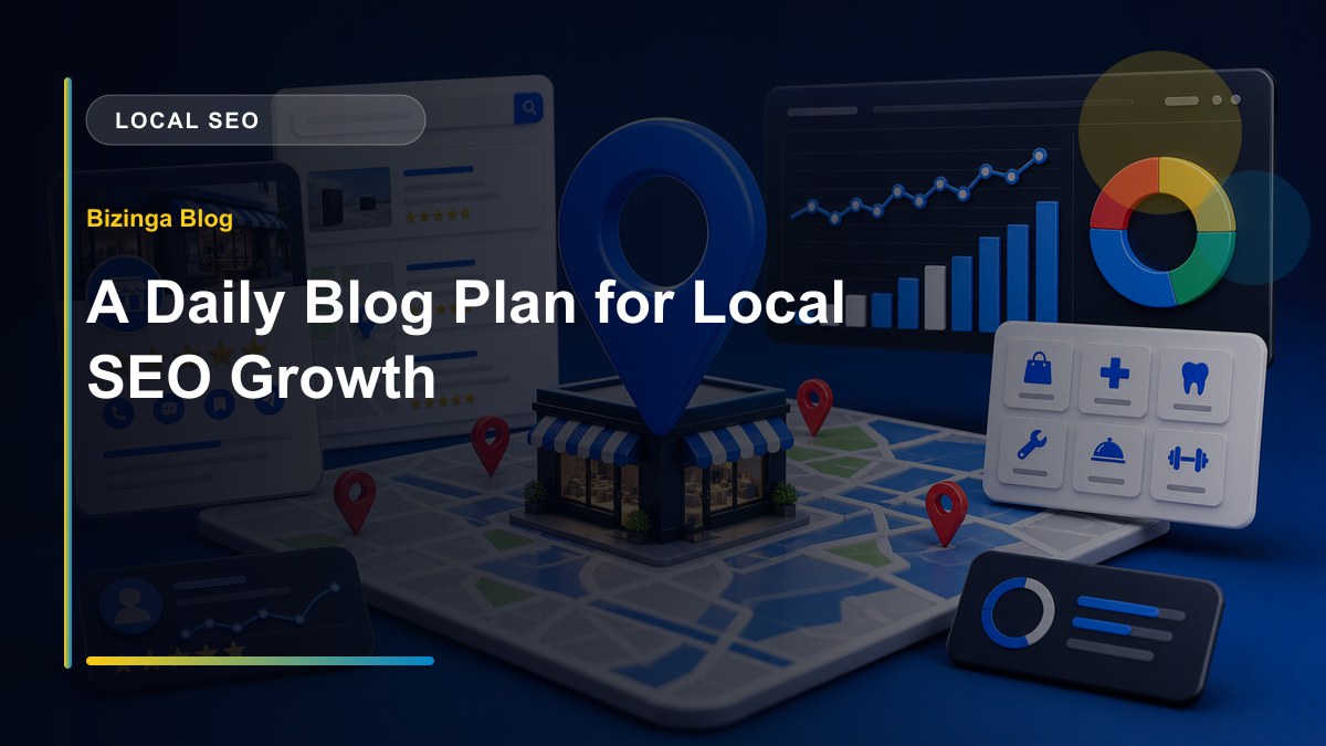A Daily Blog Plan for Local SEO Growth - Bizinga blog article image