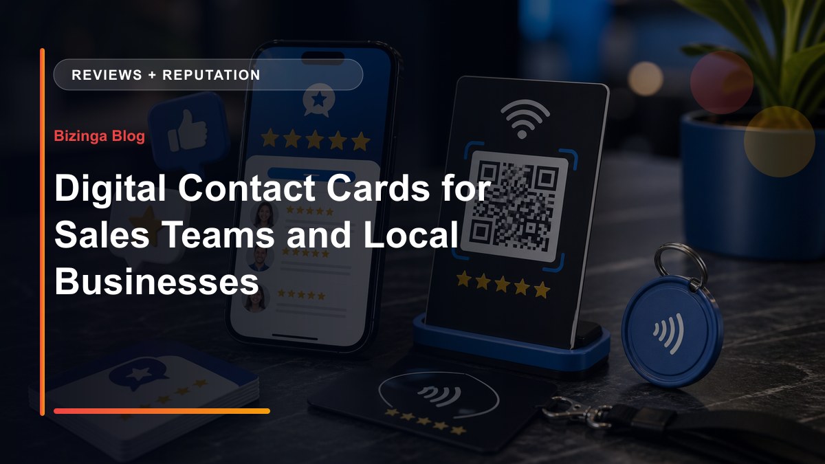 Digital Contact Cards for Sales Teams and Local Businesses - Bizinga blog article image