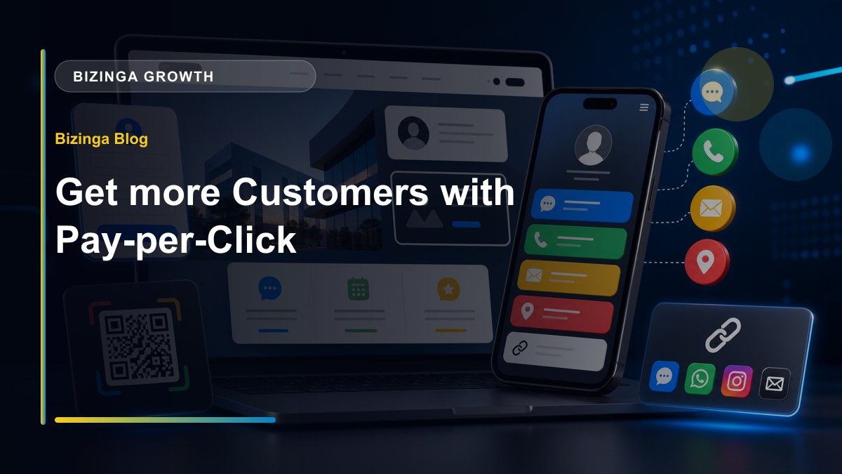 Get more Customers with Pay-per-Click - Bizinga blog article image