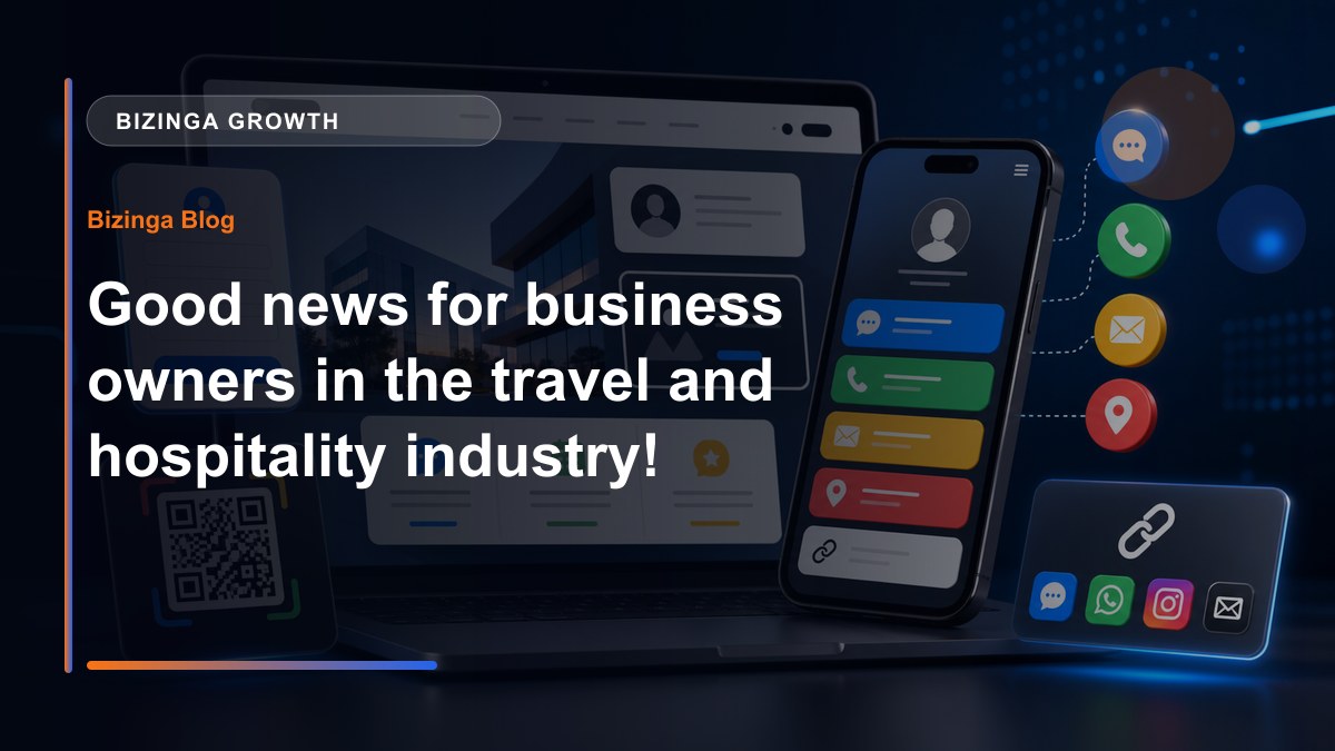 Good news for business owners in the travel and hospitality industry! - Bizinga blog article image