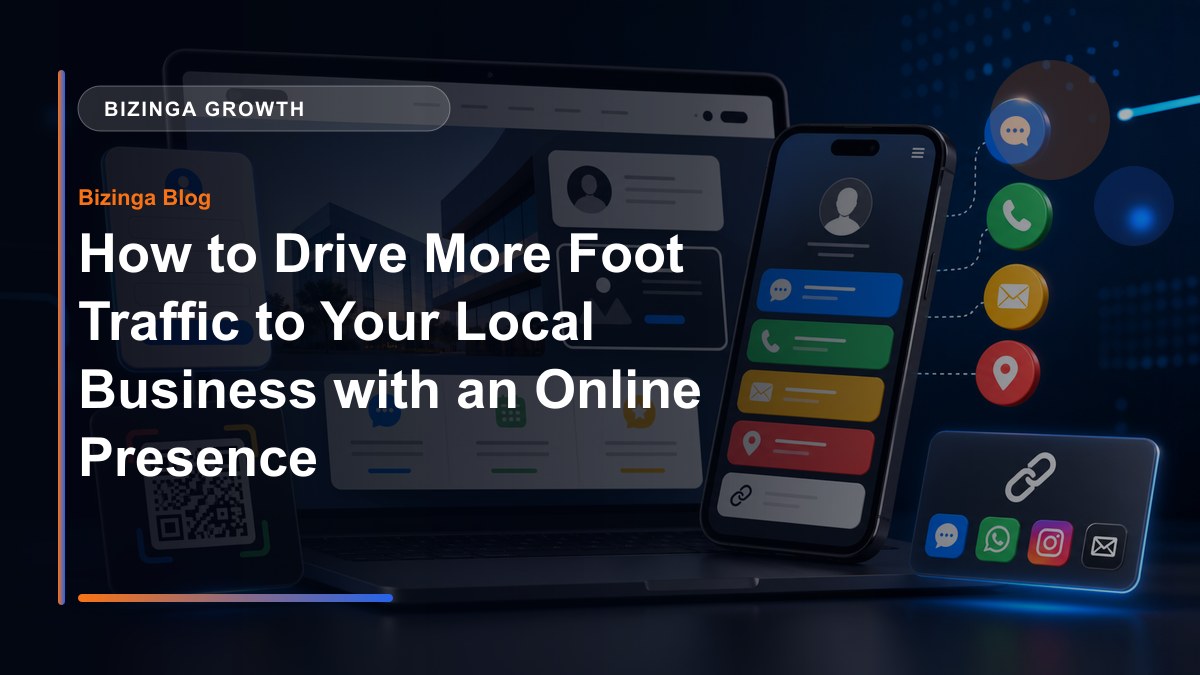 How to Drive More Foot Traffic to Your Local Business with an Online Presence - Bizinga blog article image
