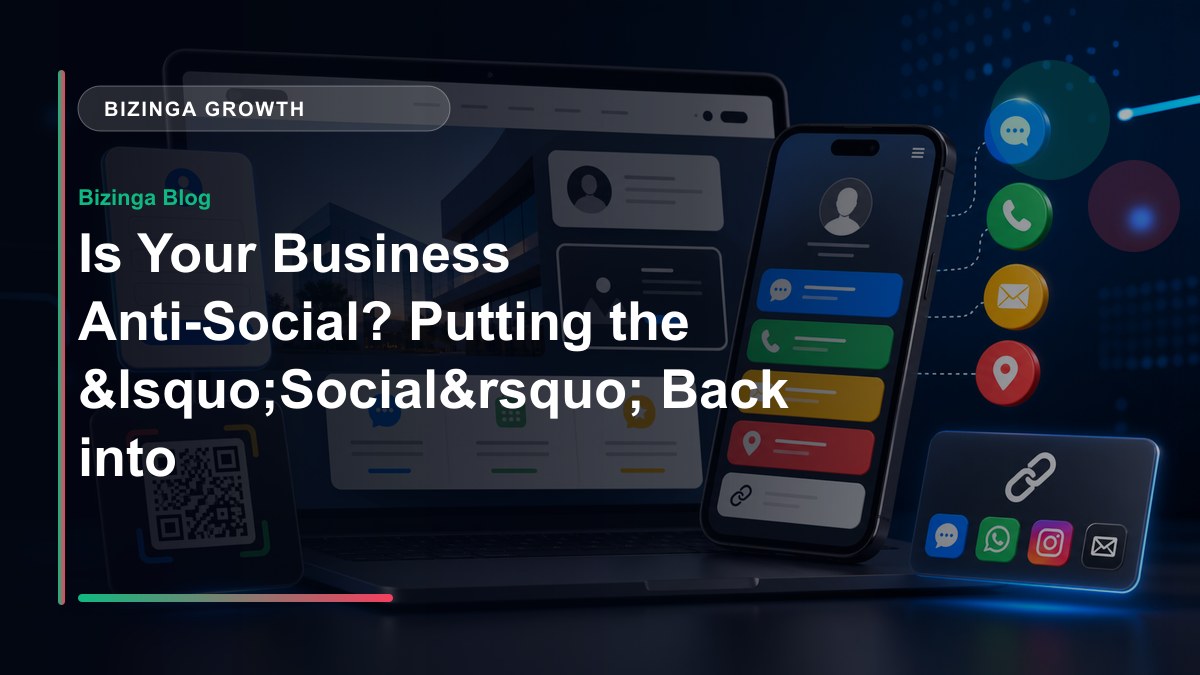 Is Your Business Anti-Social? Putting the ‘Social’ Back into Social Media Marketing - Bizinga blog article image