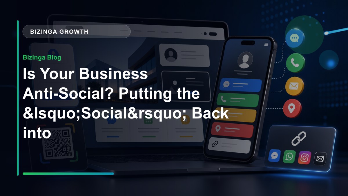 Is Your Business Anti-Social? Putting the ‘Social’ Back into Social Media Marketing - Bizinga blog article image