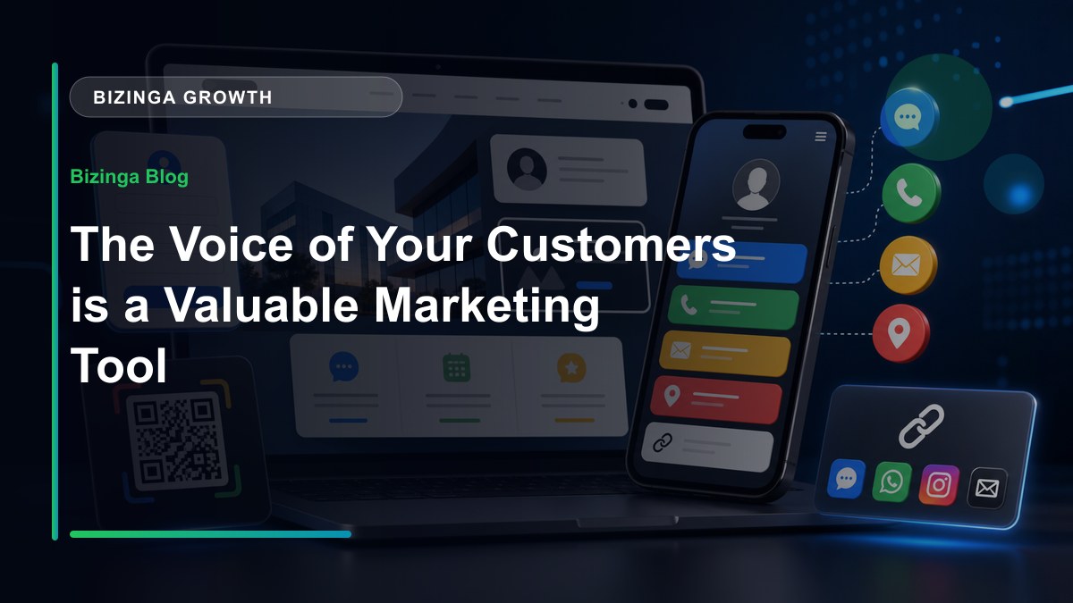 The Voice of Your Customers is a Valuable Marketing Tool - Bizinga blog article image