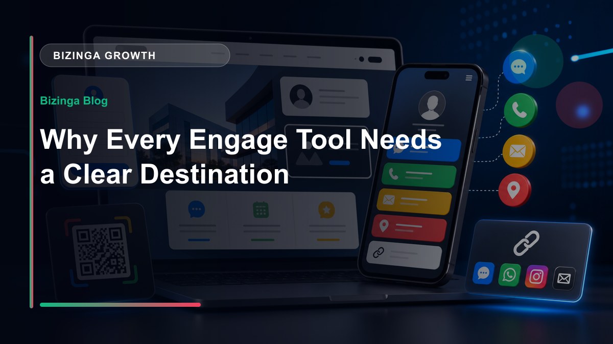 Why Every Engage Tool Needs a Clear Destination - Bizinga blog article image