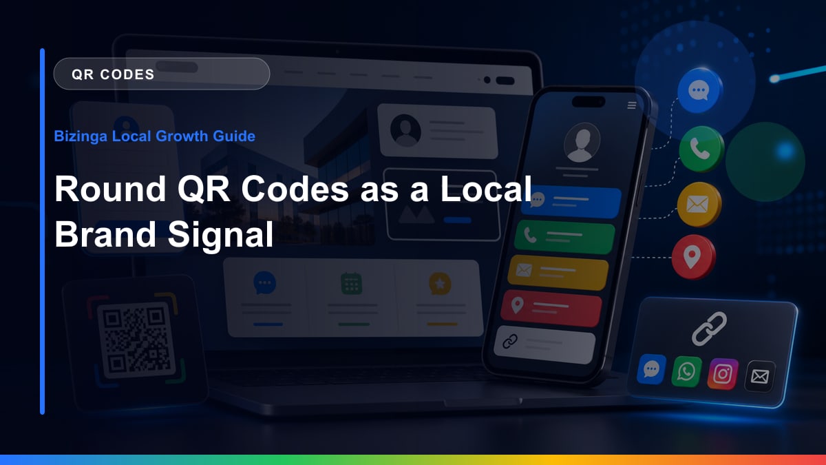 Round QR Codes as a Local Brand Signal Bizinga blog article image